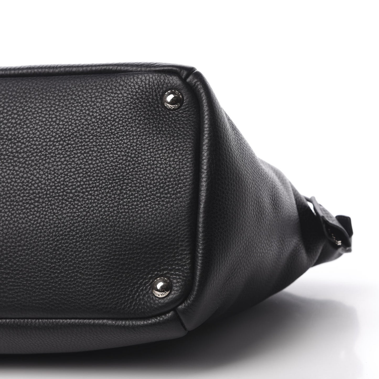 Vitello Daino Double Handle Satchel Black