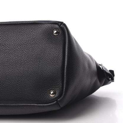 Prada Vitello Daino Double Handle Satchel Black 11 of 11