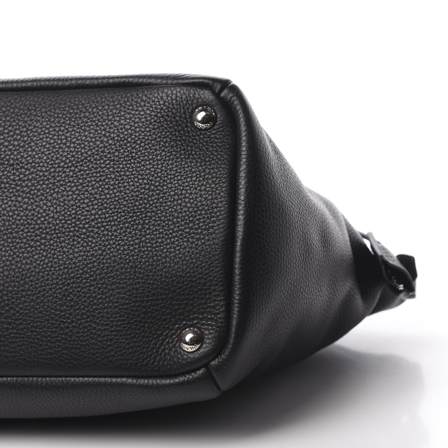 Prada Vitello Daino Double Handle Satchel Black 11 of 11