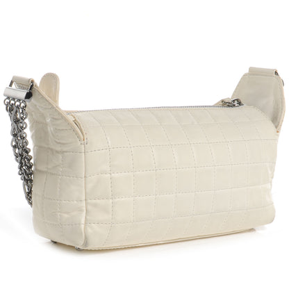 Chanel Lambskin Square Quilted Shoulder Bag White 3 of 8