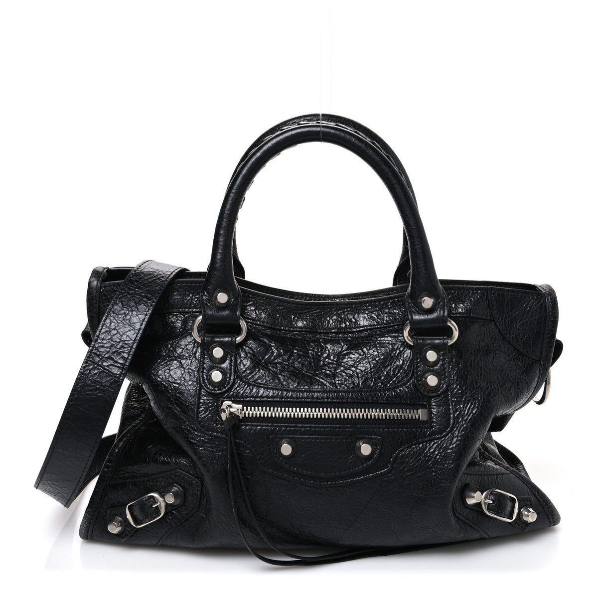 Balenciaga Agneau Arena Silver Hardware Small Le City Black 1 of 10