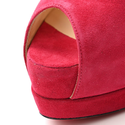 Christian Louboutin Suede Palais Royal 140 Pumps 36 Fuschia 10 of 11