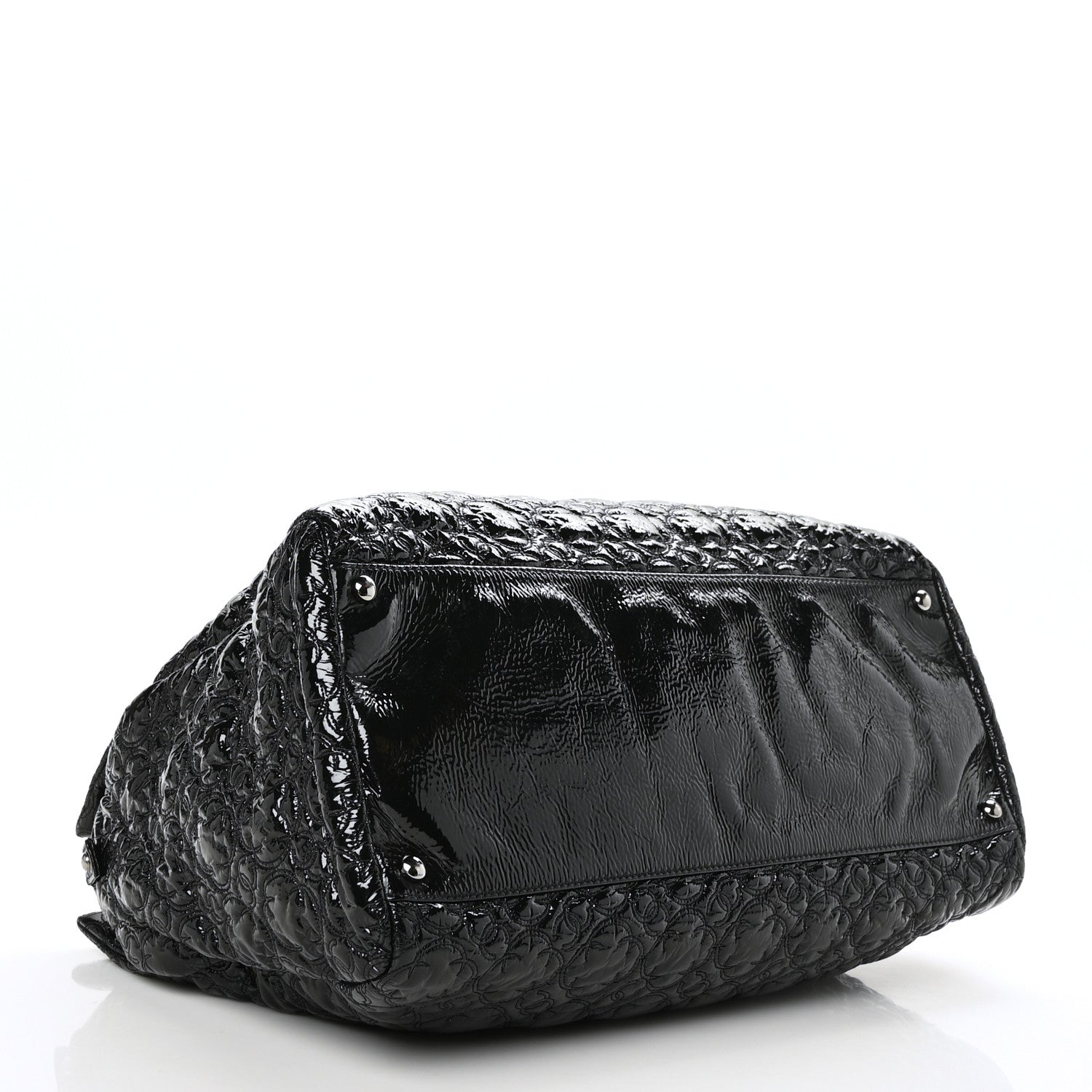 Chanel Vinyl Rock in Moscow Tote Black 4 of 11