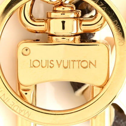 Louis Vuitton Metal Monogram Lambskin Enamel Very Bag Charm Key Holder White 3 of 4