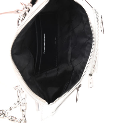Alexander Wang Crocodile Embossed Patent Mini Top Handle Attica Belt Bag White 5 of 14