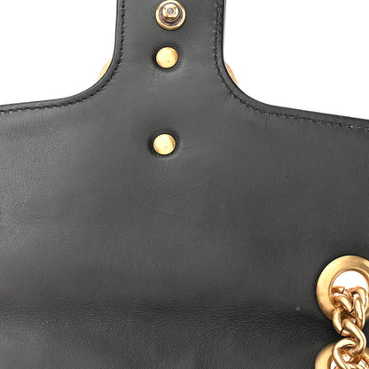 Gucci Calfskin Matelasse Mini GG Marmont Shoulder Bag Black 13 of 13