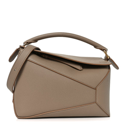 Loewe Grained Calfskin Small Puzzle Edge Bag Sand 1 of 8