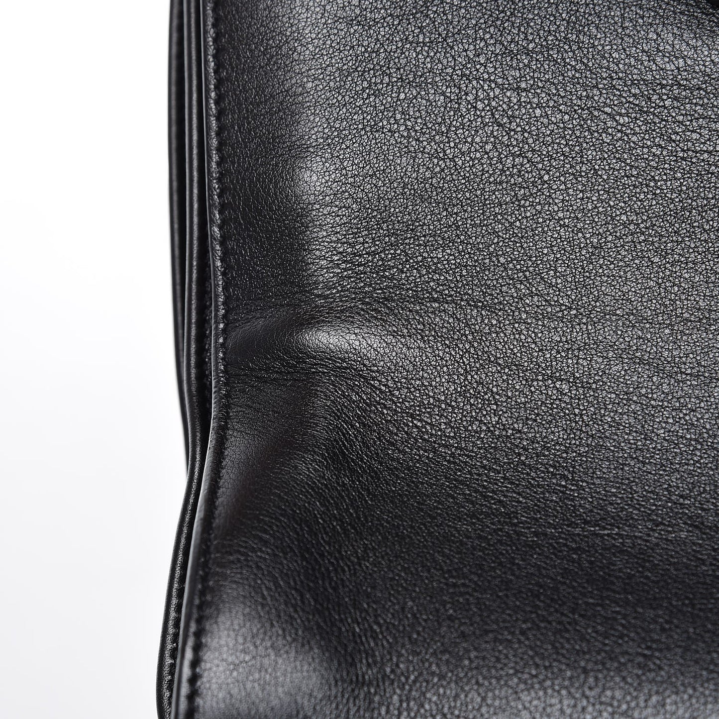 Calfskin Small Sac De Jour Black