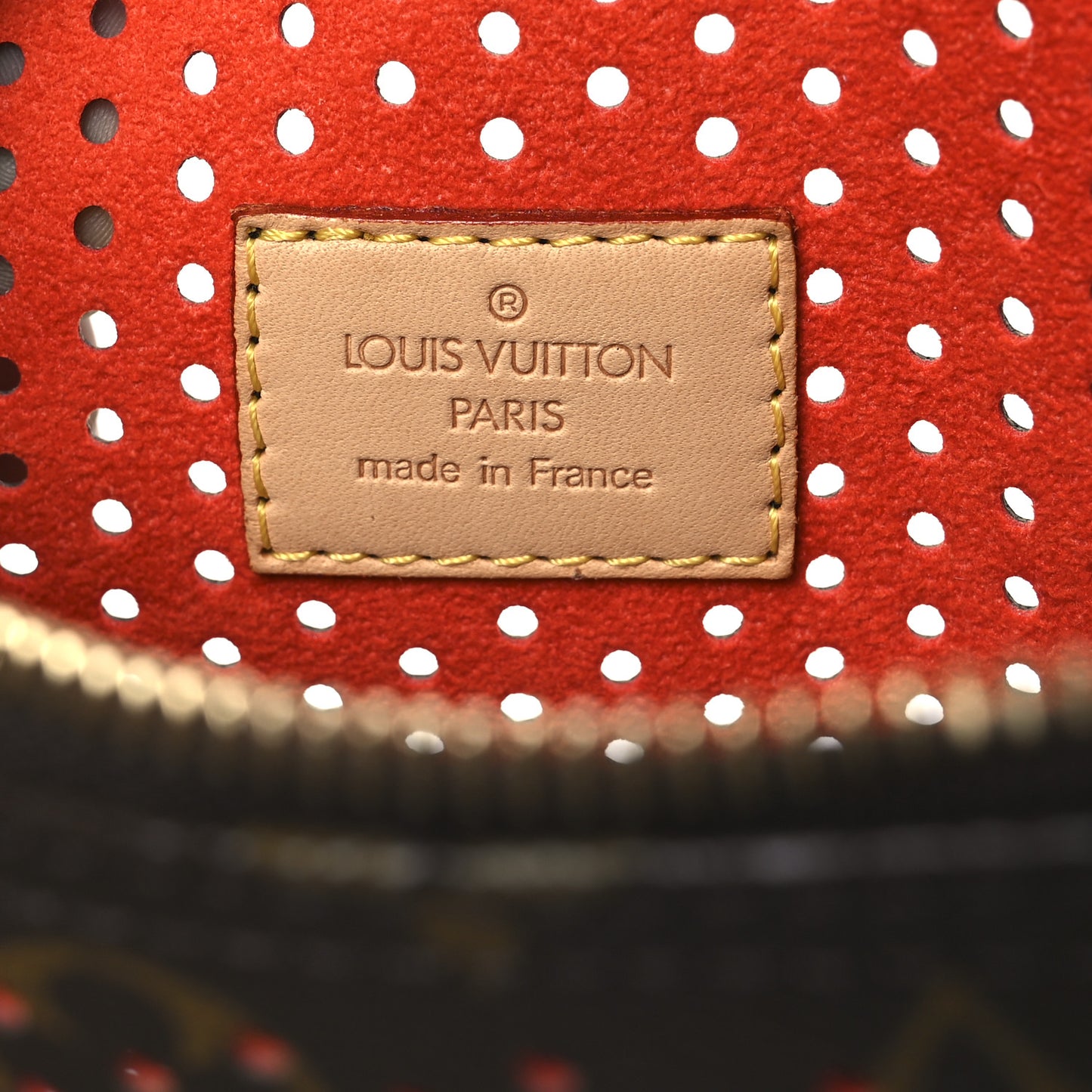 Monogram Perforated Speedy 30 Orange