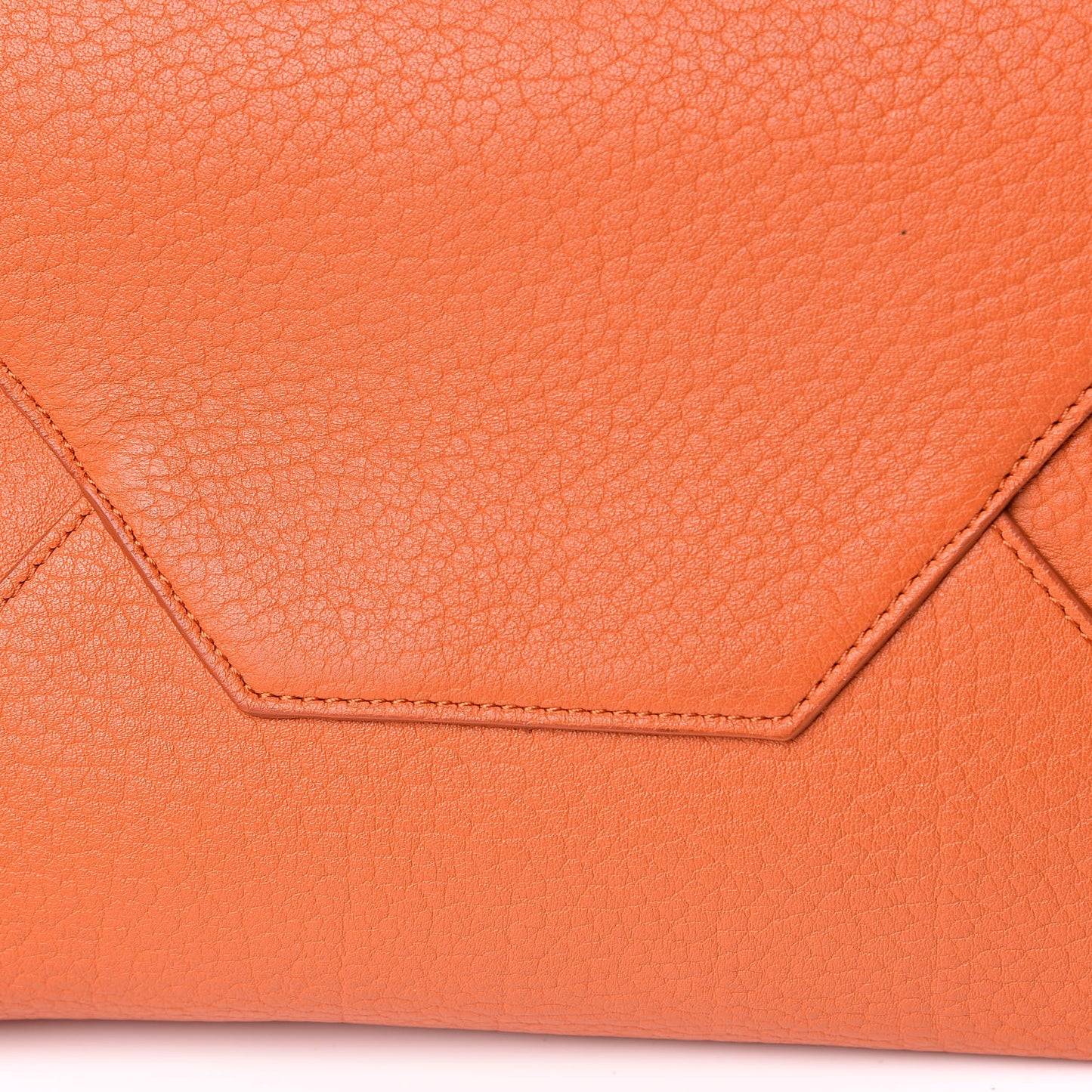 Crisp Calfskin Medium Zipped Hobo Orange