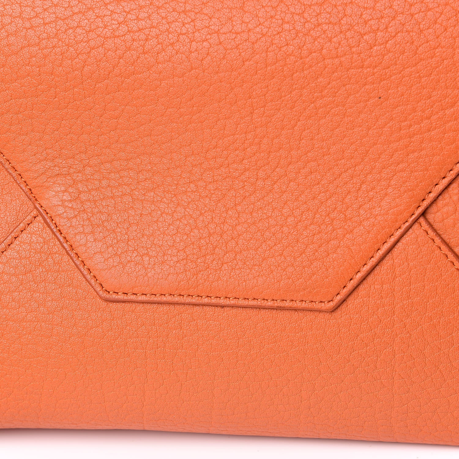 Celine Crisp Calfskin Medium Zipped Hobo Orange 10 of 13