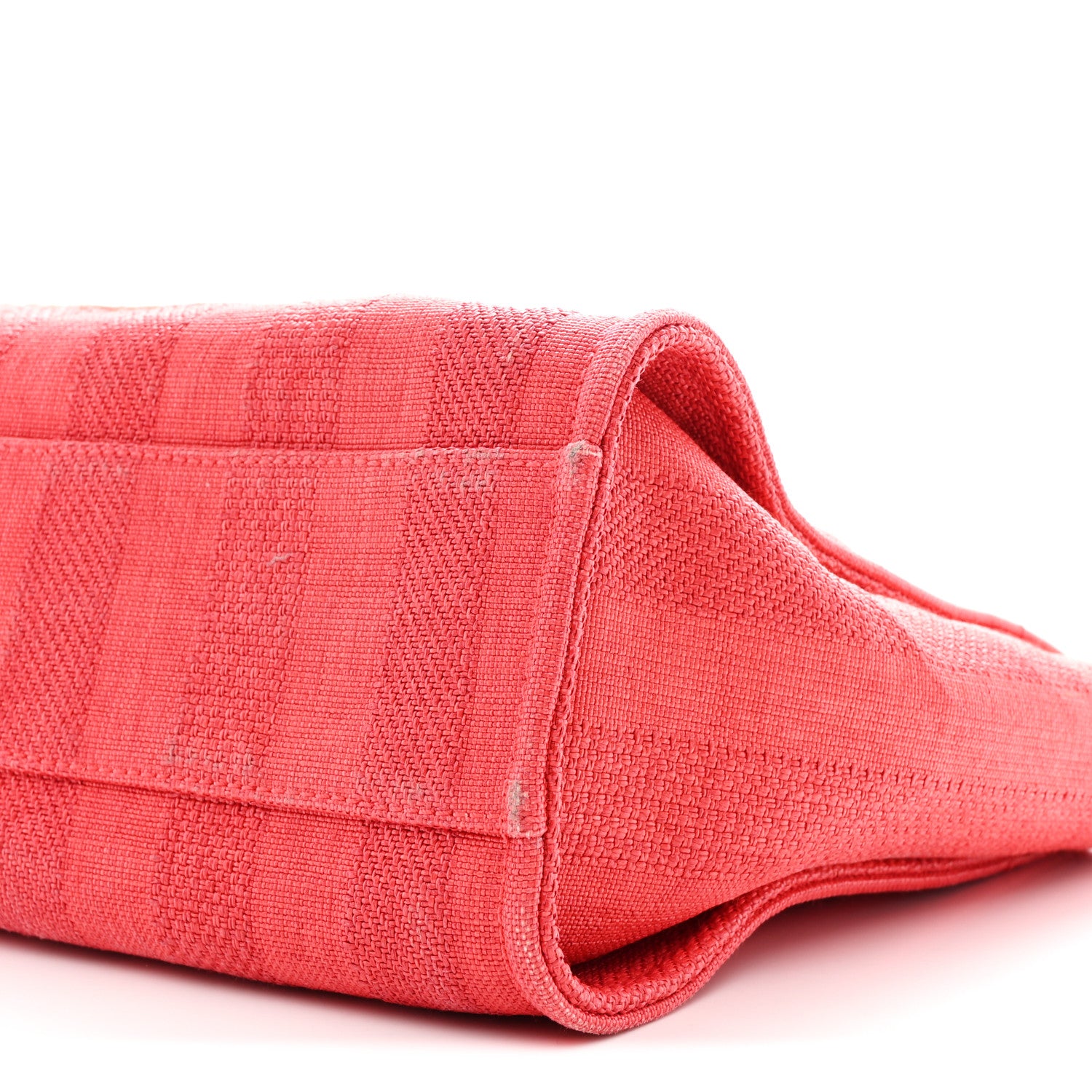 Chanel Mixed Fibers Striped Small Deauville Tote Red 10 of 10