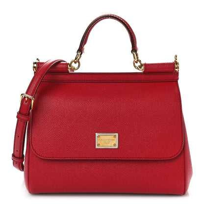 Dolce & Gabbana Dauphine Medium Miss Sicily Satchel Dark Red 1 of 8