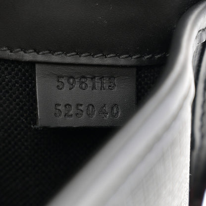 Gucci GG Supreme Monogram Web Slim Belt Bag Black Grey 7 of 11