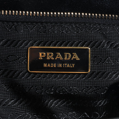 Prada Goatskin Cerniera Doctor Bag Black 6 of 8