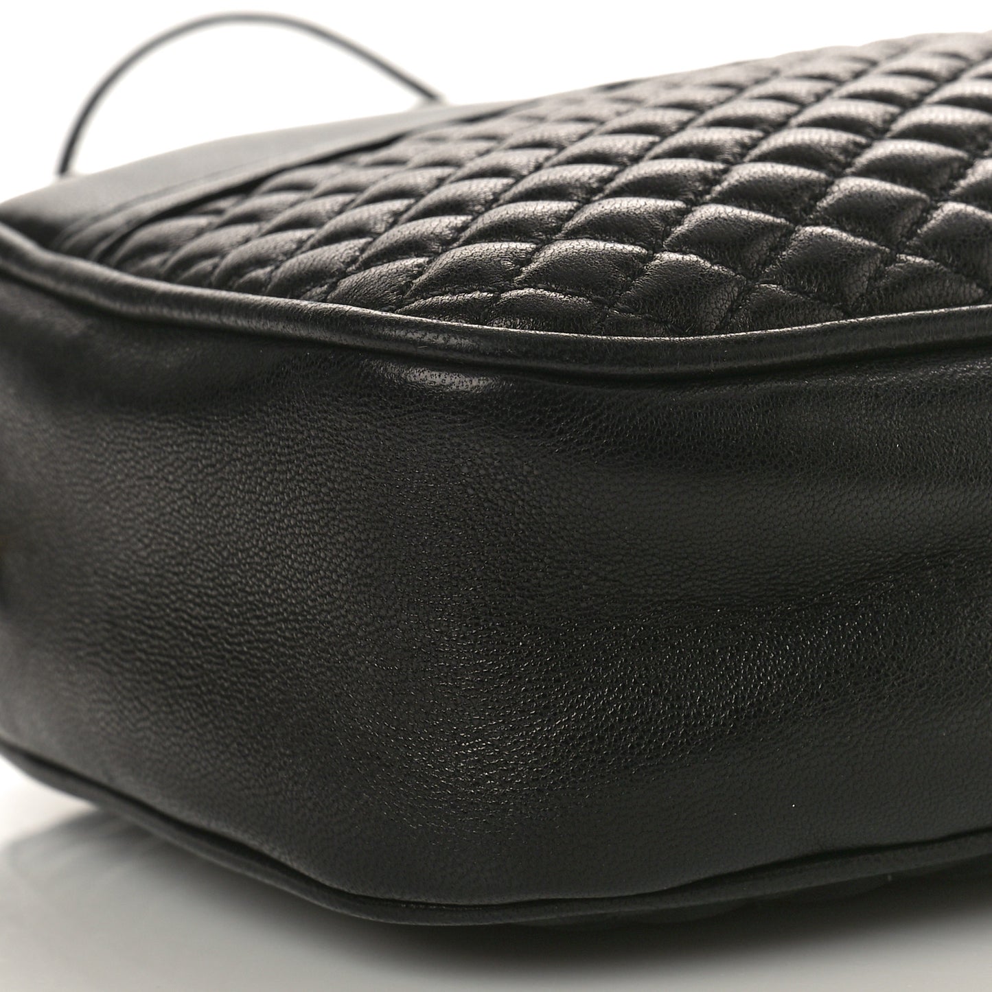 Lambskin Quilted Victoire Camera Bag Black