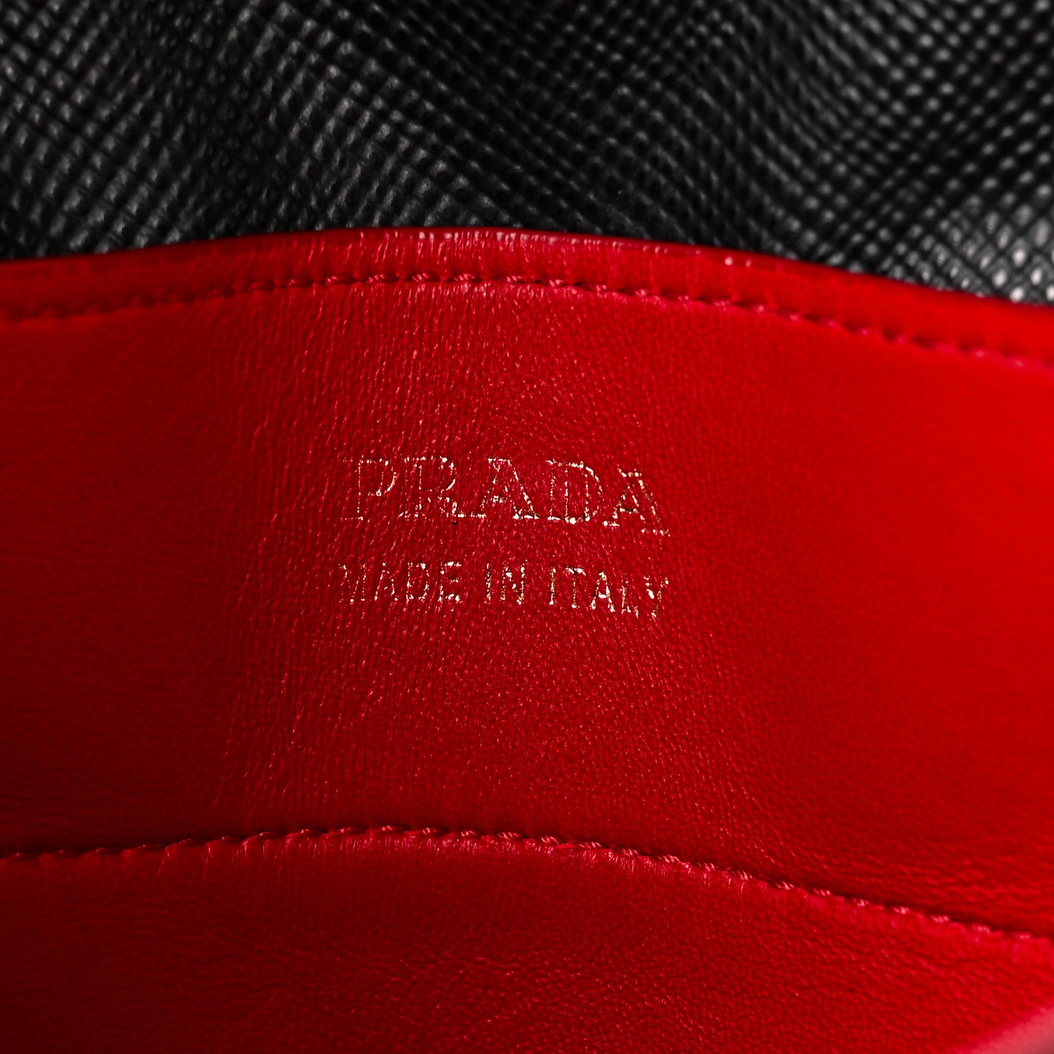 Prada Saffiano Cuir Medium Double Bag Black Fuoco 7 of 11