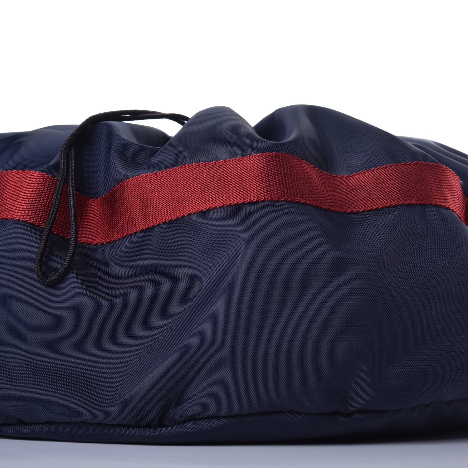 Balenciaga Textured Sport Nylon Logo Embroidered S Wheel Gym Bag Bleu Navy Rouge 8 of 8