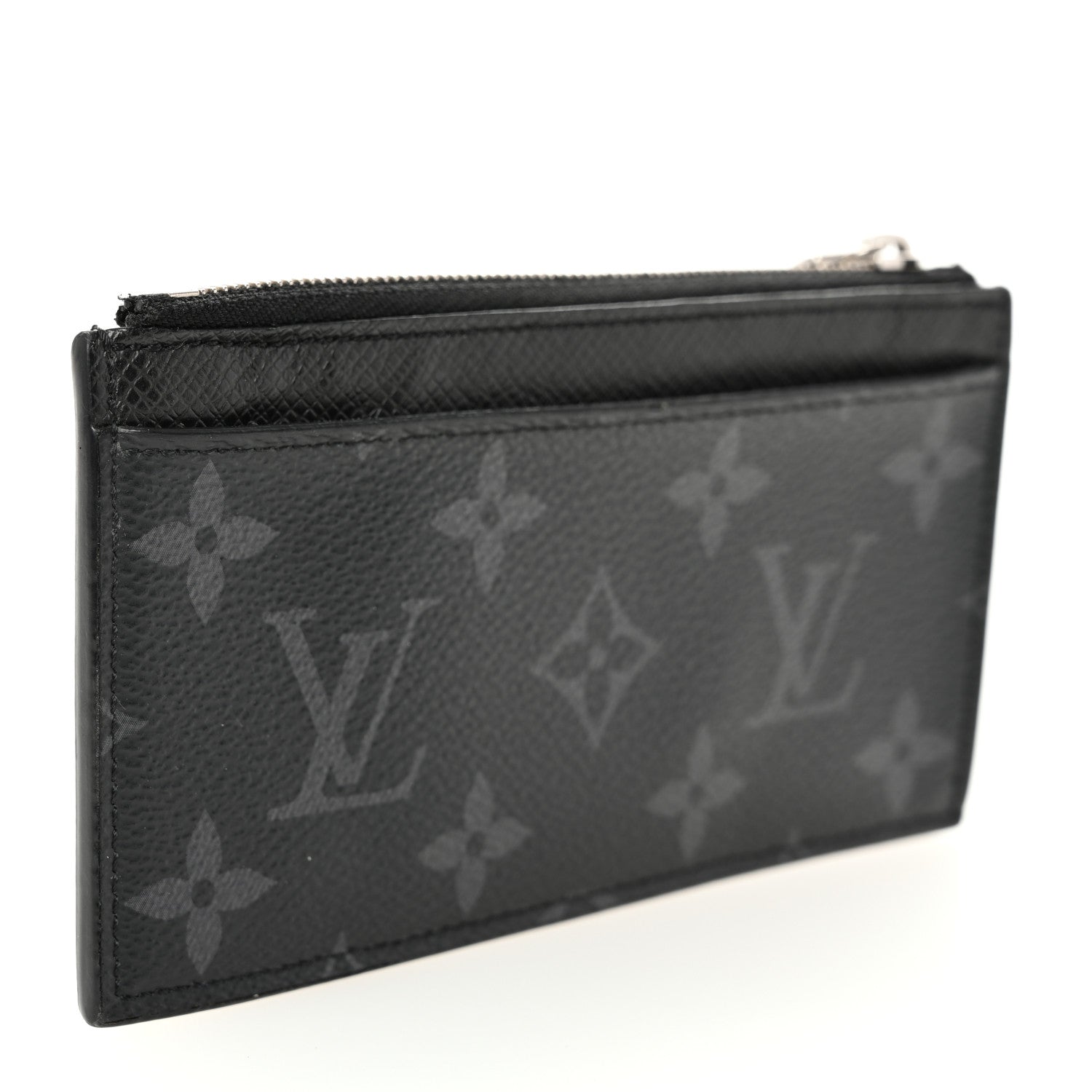 Louis Vuitton Monogram Eclipse Taiga Coin Card Holder 3 of 10