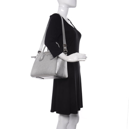 Givenchy Metallic Sugar Goatskin Small Antigona Silver 2 of 9