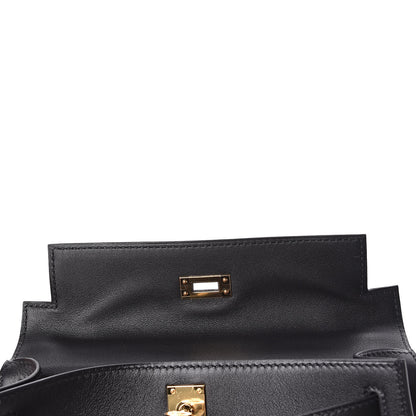 Hermes Swift Kelly Pochette Clutch Black 11 of 31