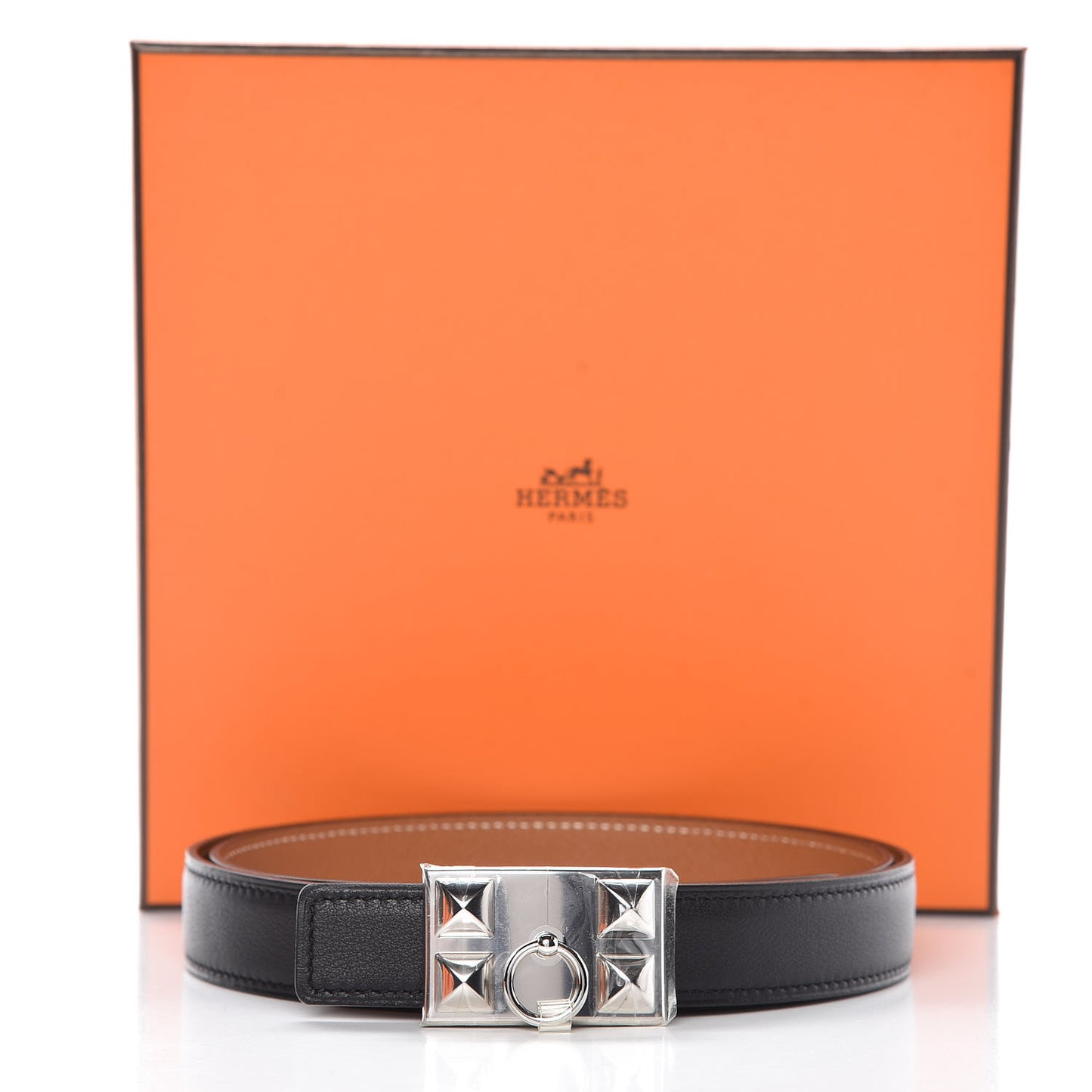 Swift Epsom Collier De Chien 24mm Belt 90 Black Gold