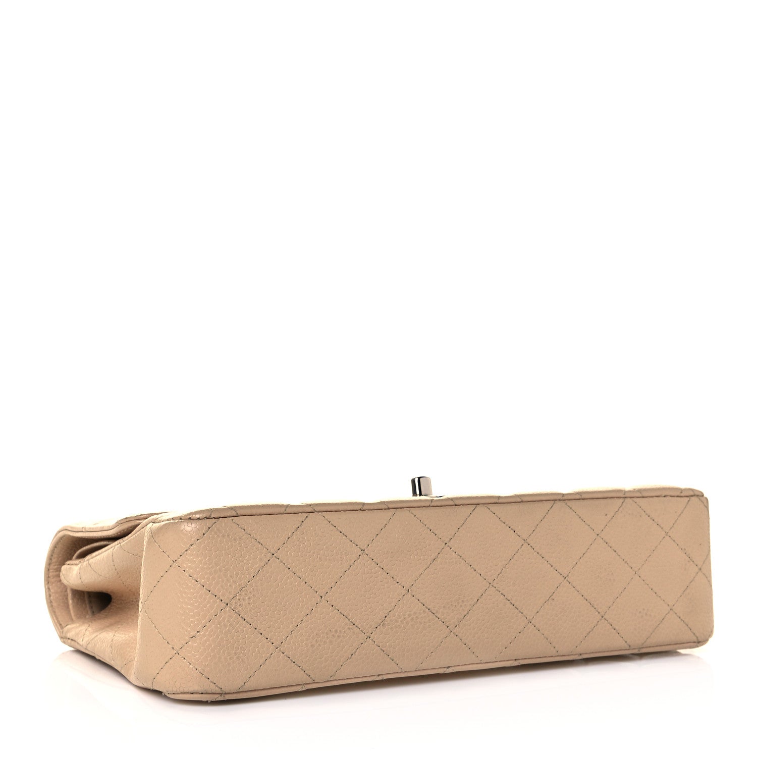 Chanel Caviar Quilted Medium Double Flap Beige Clair 4 of 10