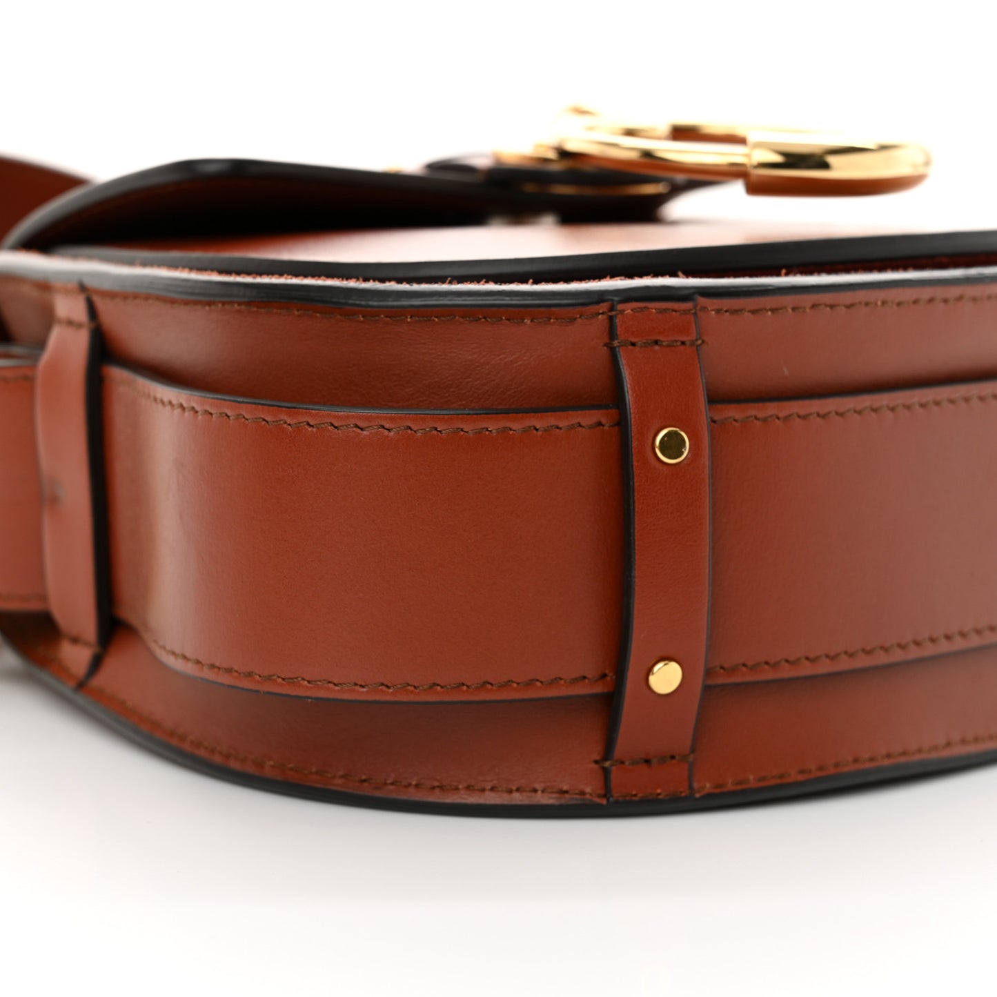 Calfskin Small Tess Bag Sepia Brown