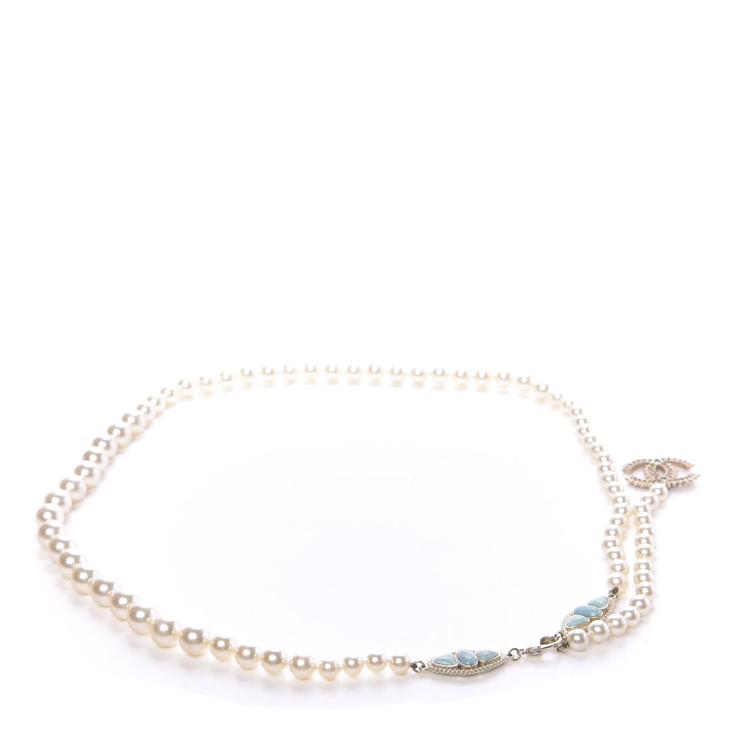 Pearl CC Belt Turquoise Burgundy