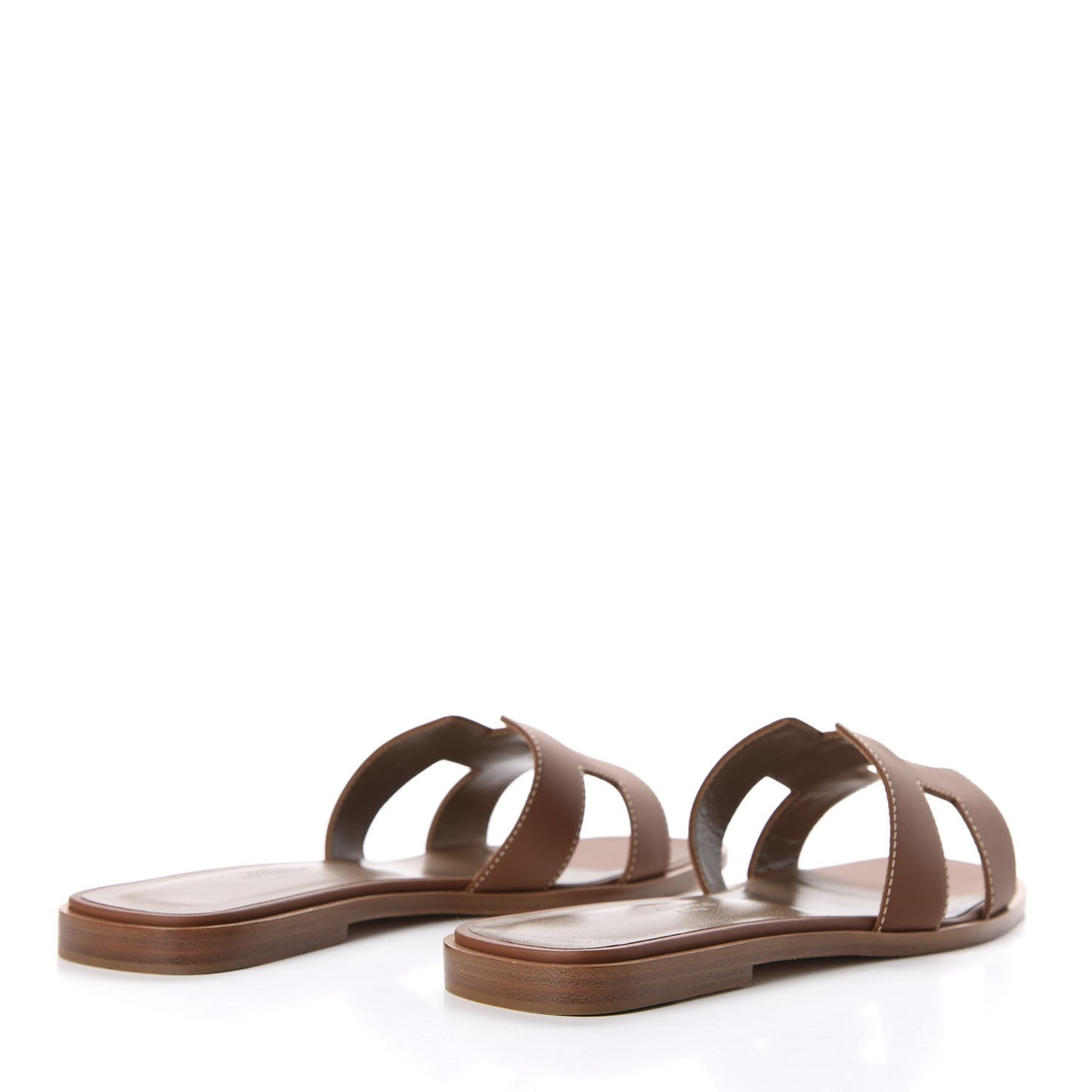 Box Calfskin Oran Sandals 38 Gold
