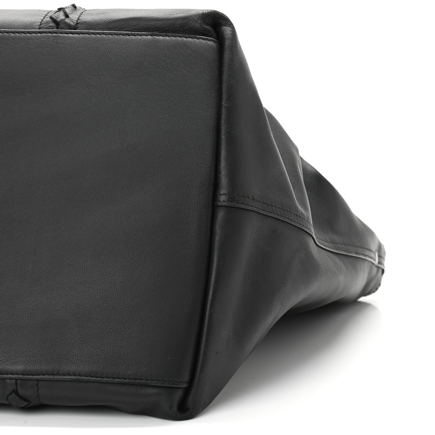 Bottega Veneta Nappa Nylon Medium Reversible Butterfly Shoulder Bag Black Cement 9 of 15