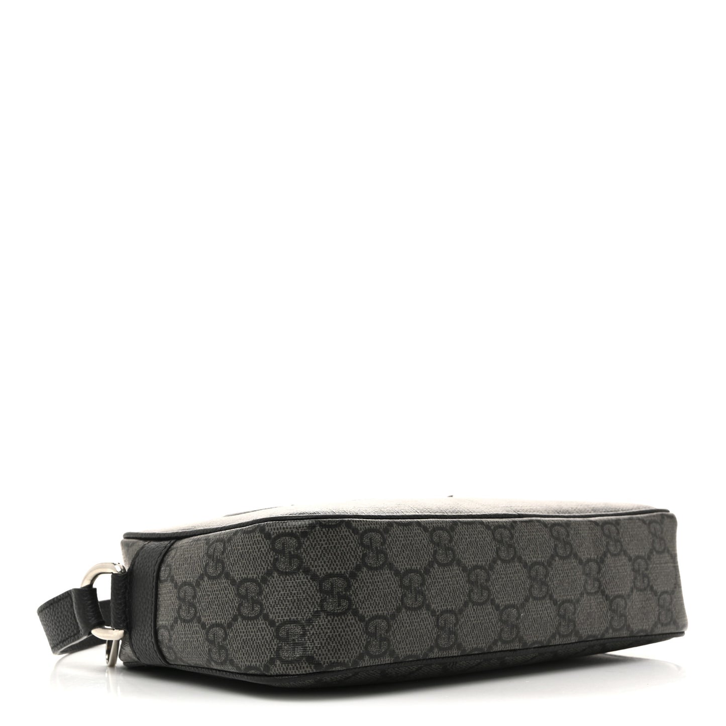 GG Supreme Monogram Mini Shoulder Bag Grey Black