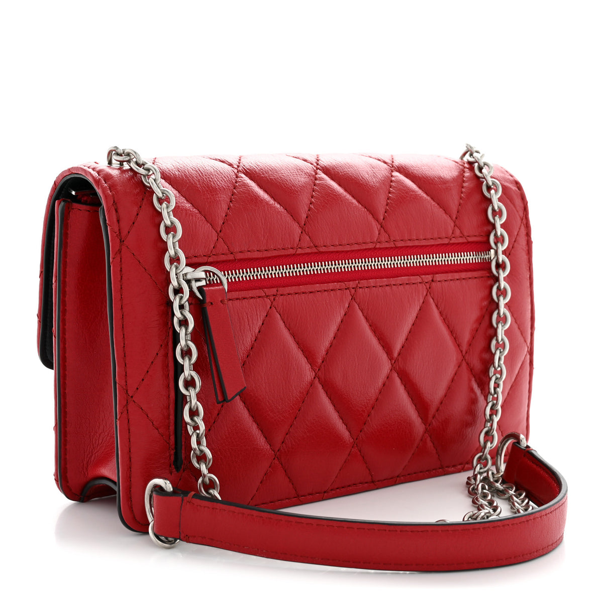 Mulberry Shiny Buffalo Quilted Darley Shoulder Bag Red 3 of 11