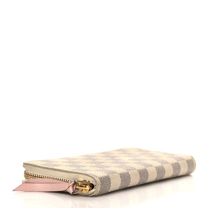 Louis Vuitton Damier Azur Clemence Wallet Rose Ballerine 4 of 10