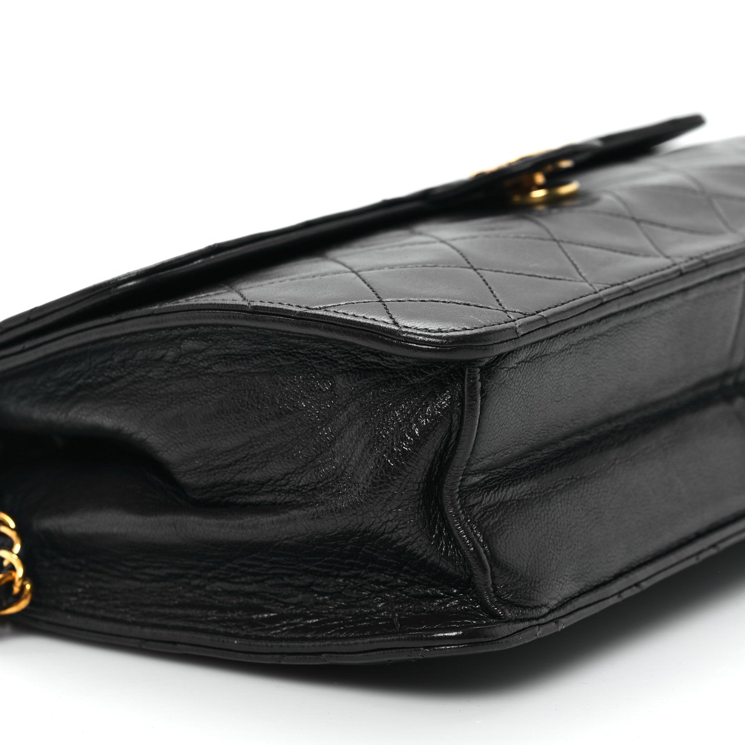 Chanel Lambskin Quilted Small Single Flap Black 10 of 13