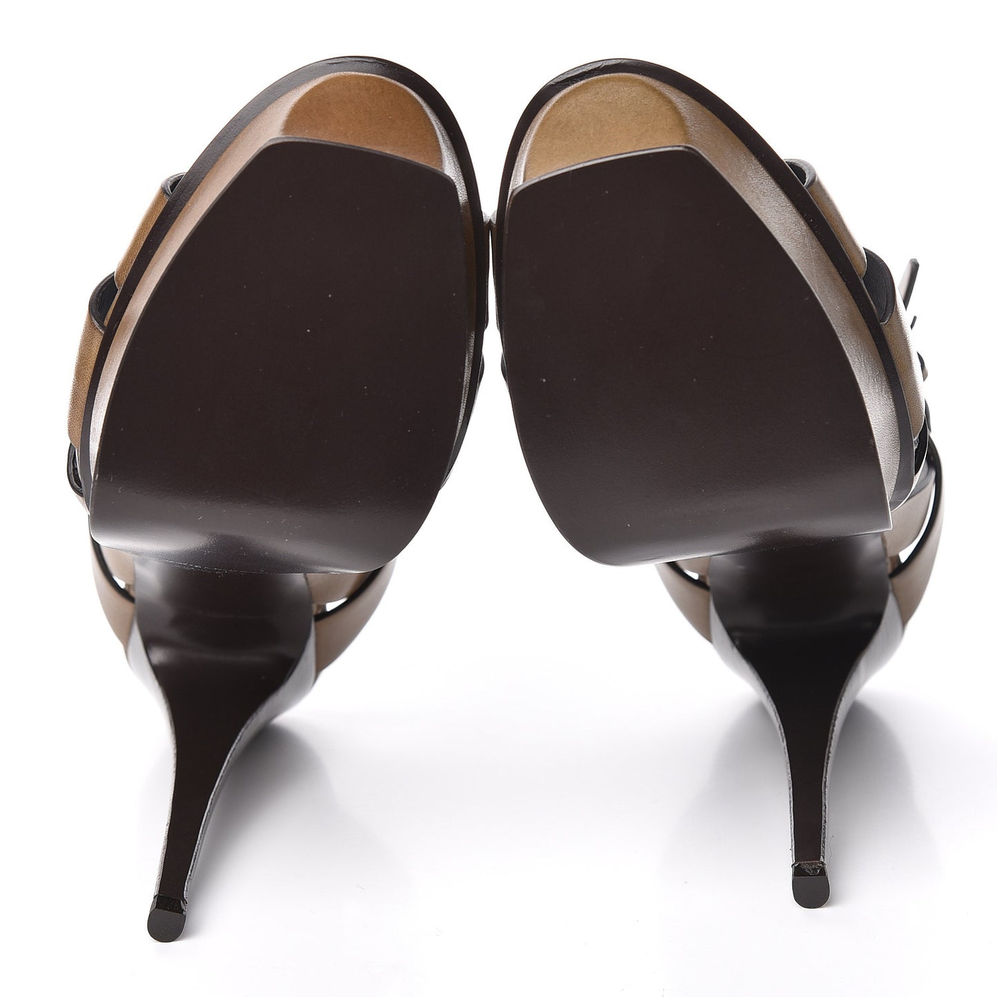 Calfskin Tribute 105 Platform Sandals 41.5 Tundra