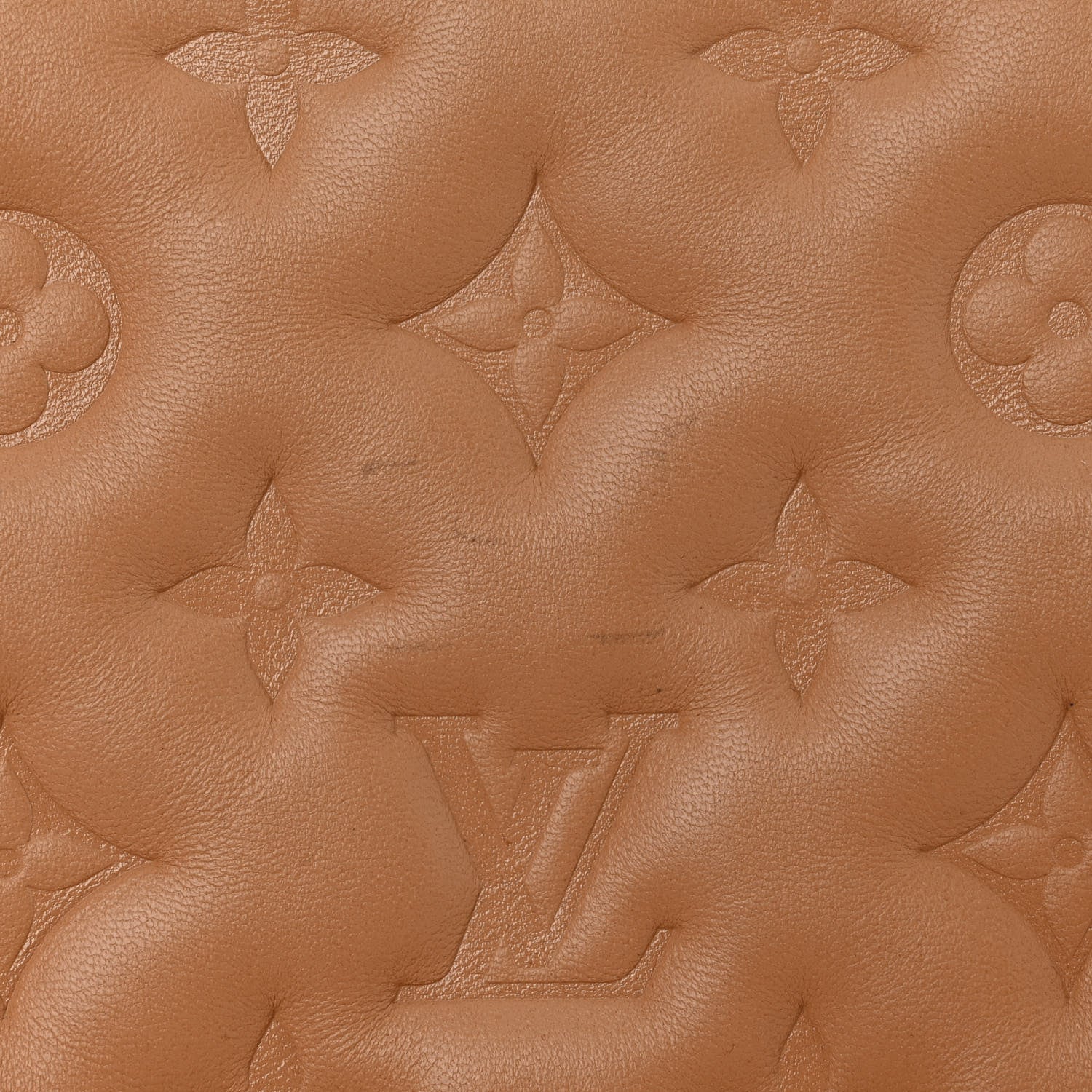Louis Vuitton Lambskin Embossed Monogram Coussin PM Camel 12 of 12