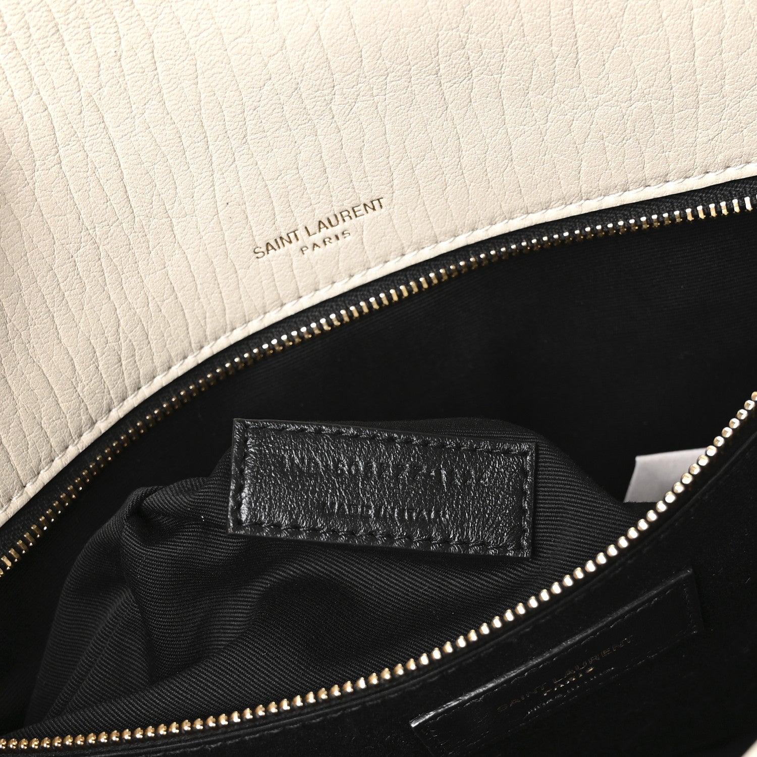 Saint Laurent Grained Lambskin Monogram Large Niki Chain Satchel Crema Soft 7 of 10