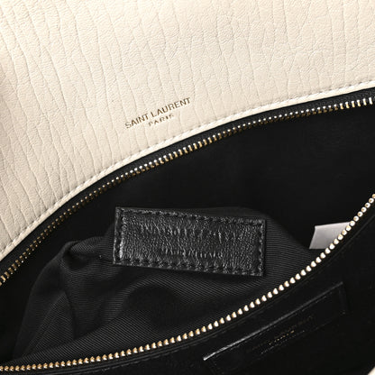 Saint Laurent Grained Lambskin Monogram Large Niki Chain Satchel Crema Soft 7 of 10