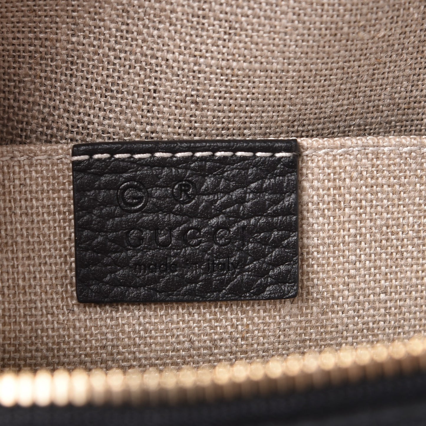Dollar Calfskin Small GG Charm Dome Bag Black