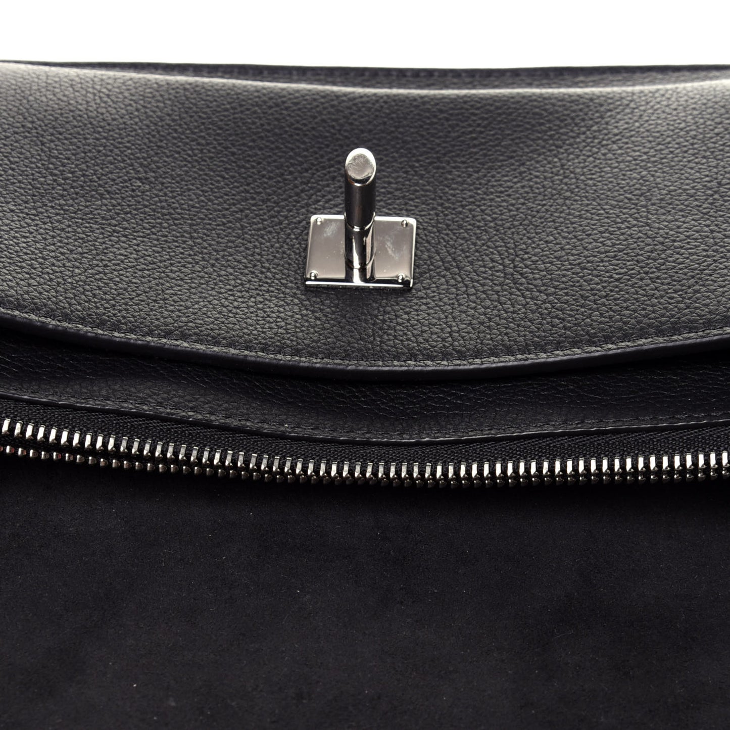 Soft Calfskin My Lockme Chain Pochette Black
