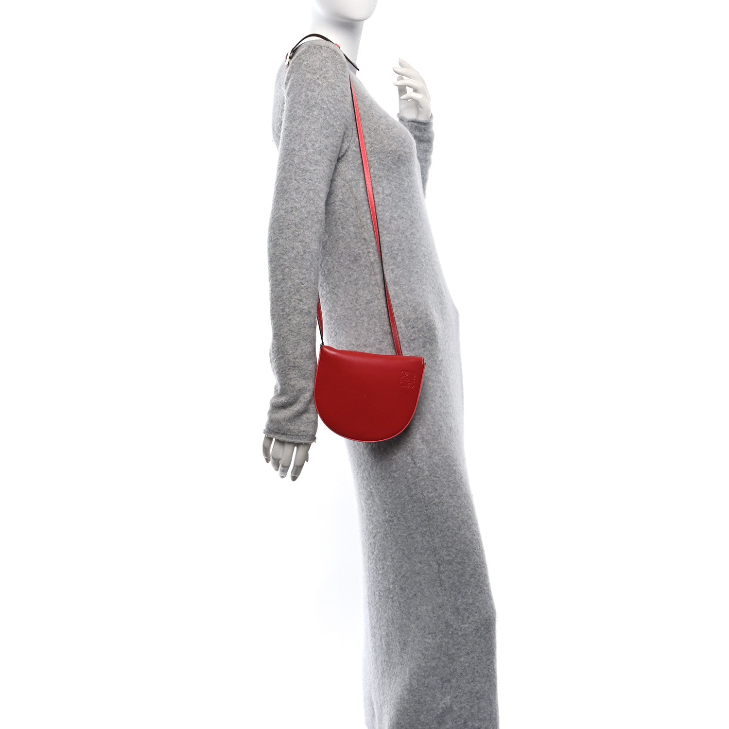 Loewe Soft Calfskin Heel Bag Pomodoro Poppy Pink 2 of 13