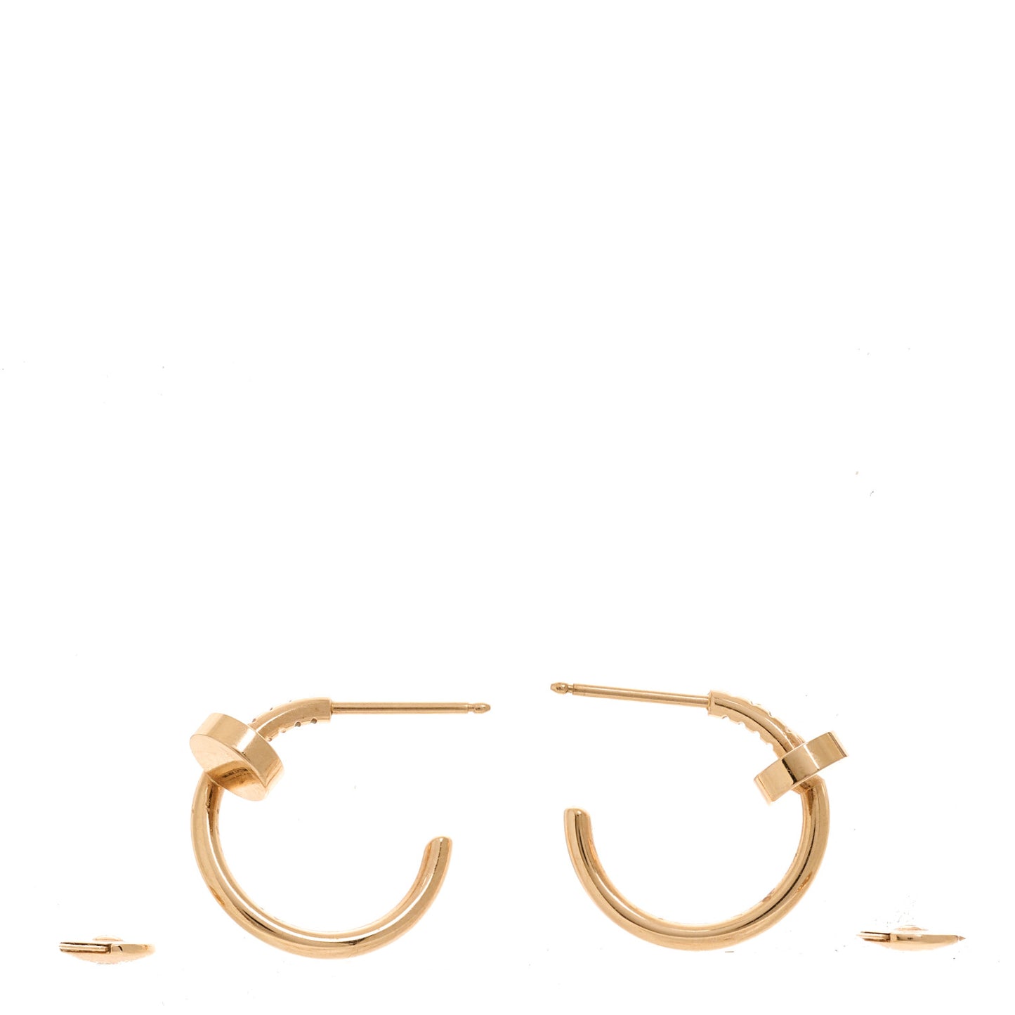 18K Pink Gold Juste Un Clou Hoop Earrings