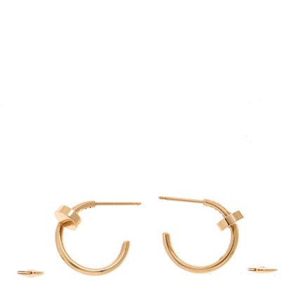 Cartier 18K Pink Gold Juste Un Clou Hoop Earrings 3 of 6