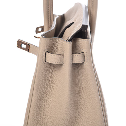 Hermes Togo Birkin 25 Gris Tourterelle 12 of 38