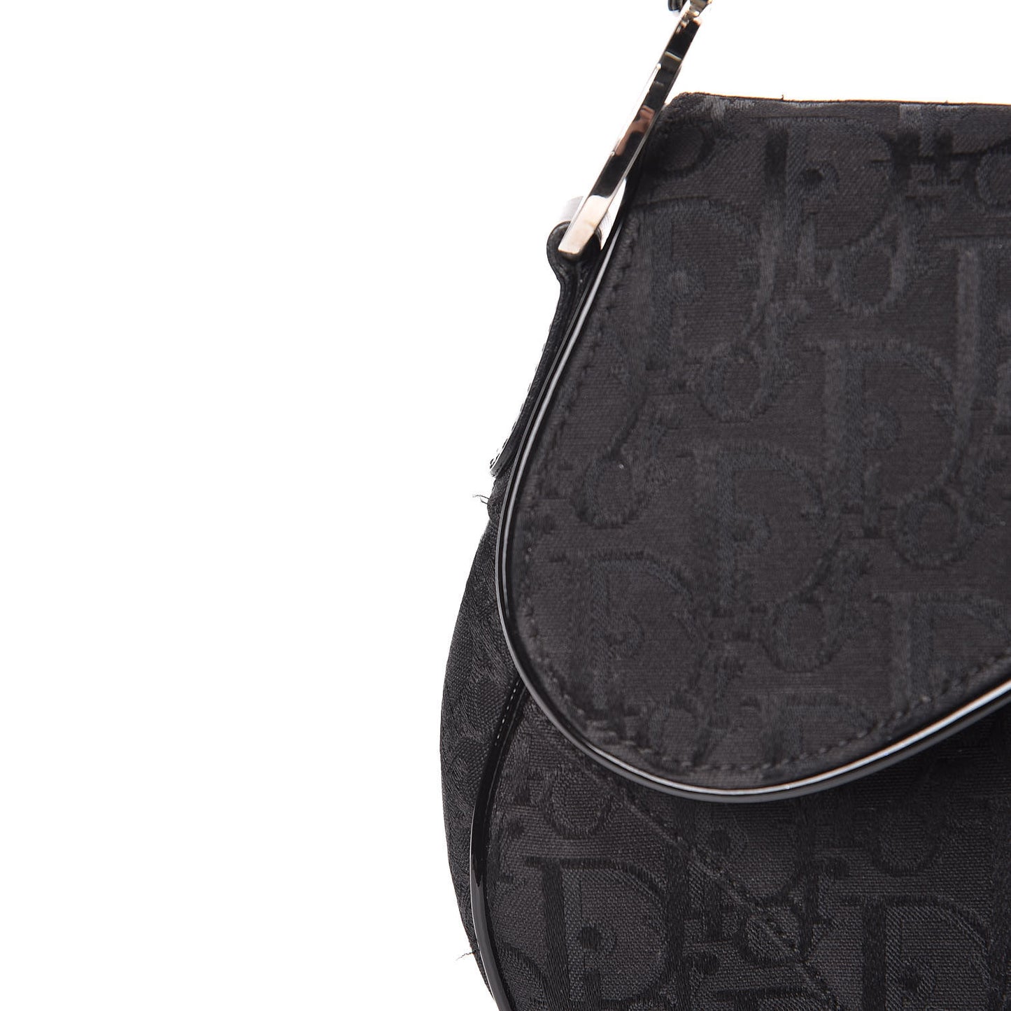 Monogram Saddle Bag Black