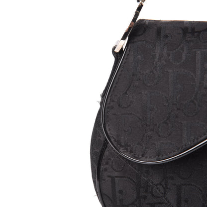 Christian Dior Monogram Saddle Bag Black 16 of 18