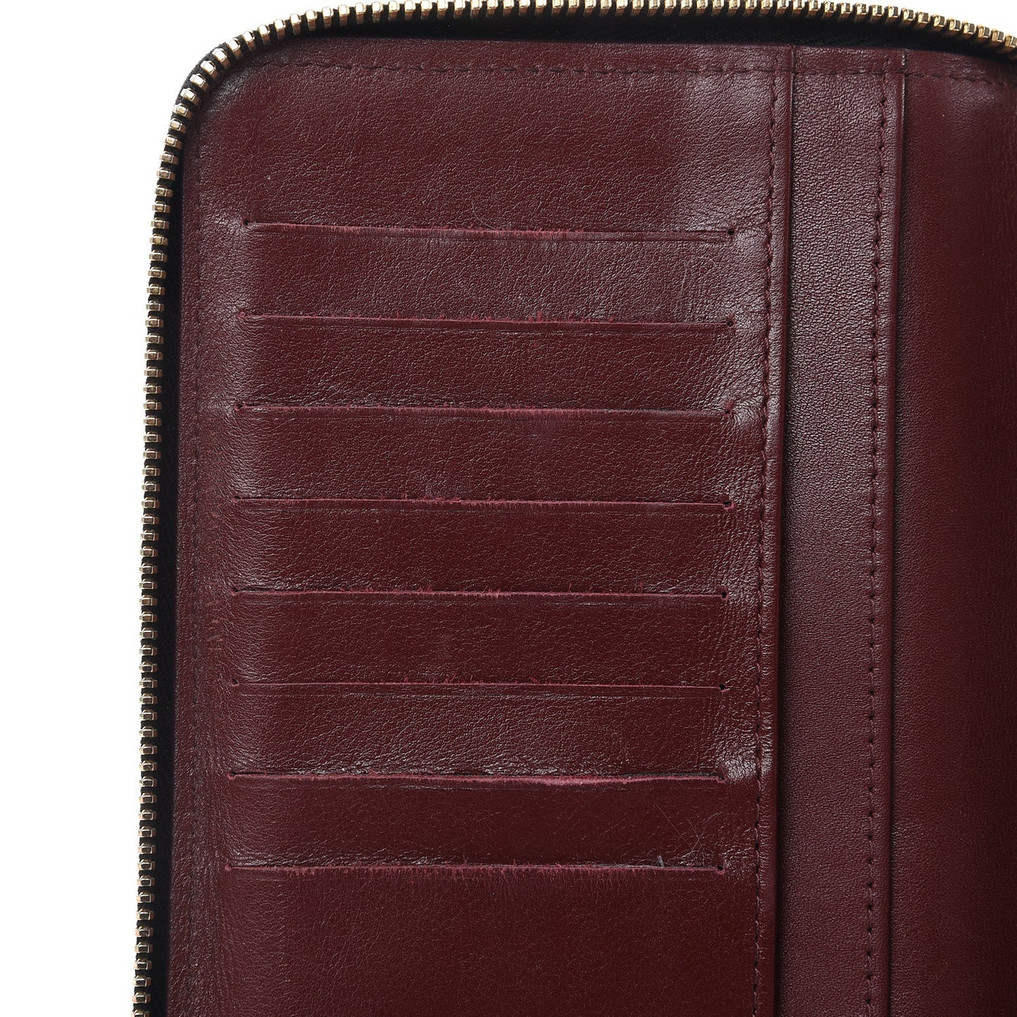 Caviar Quilted Large Zip Around Organizer Wallet Black