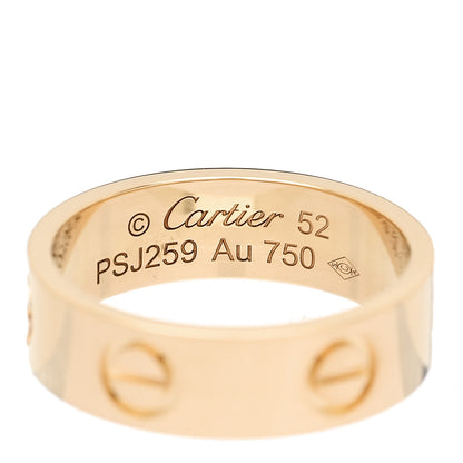 Cartier 18K Yellow Gold 5.5mm LOVE Ring 52 6 4 of 5
