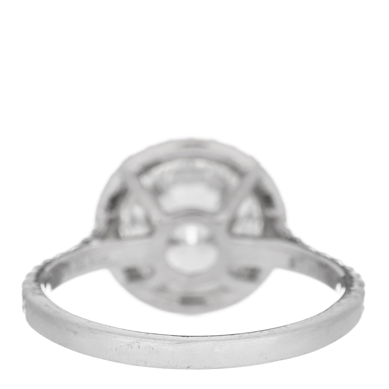 Tiffany Platinum Diamond 2.50ct Soleste Round Brilliant Engagement Ring 52 6 4 of 8